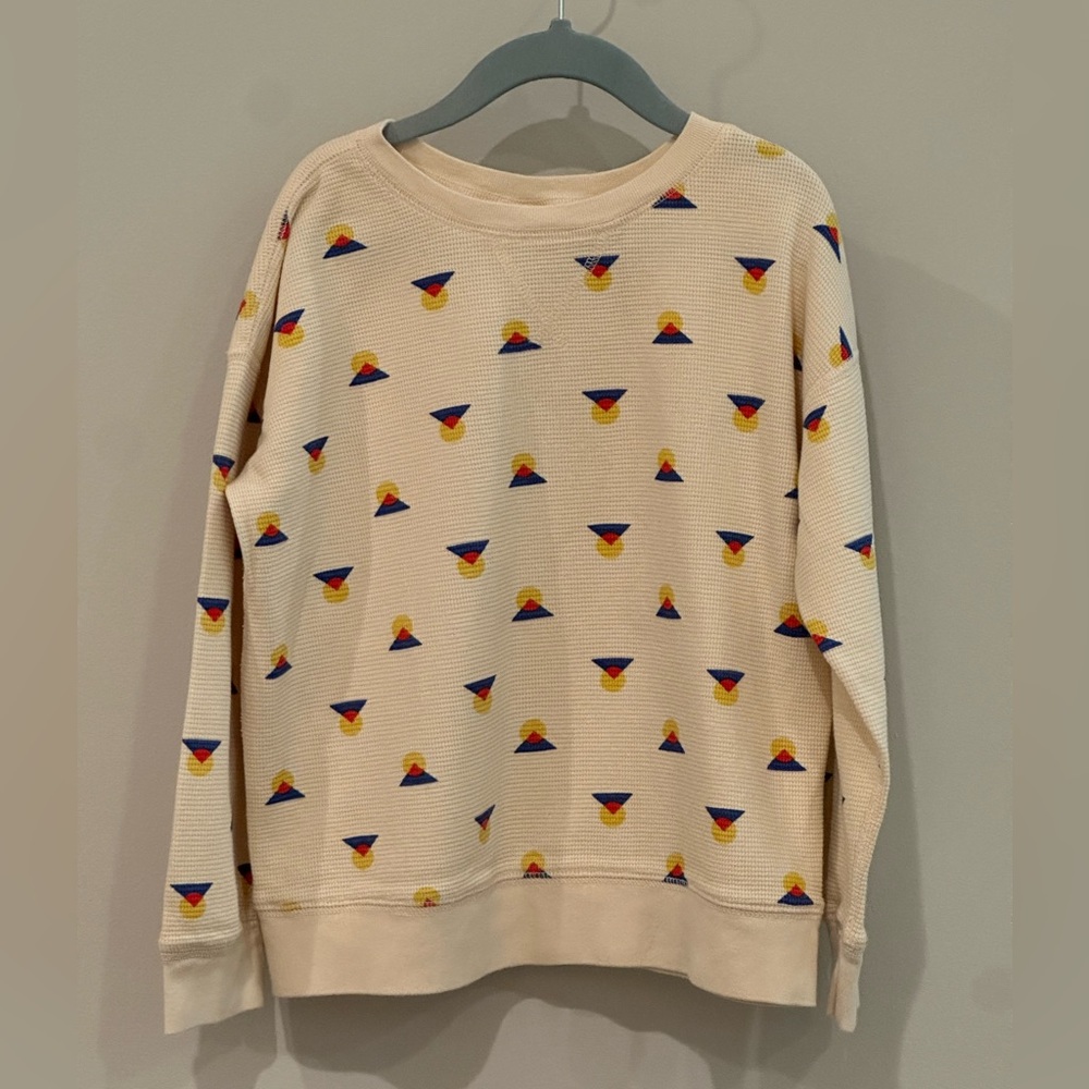 Hanna Andersson Waffle Weave cotton long sleeve shirt | 120 cm | US 6 - 7